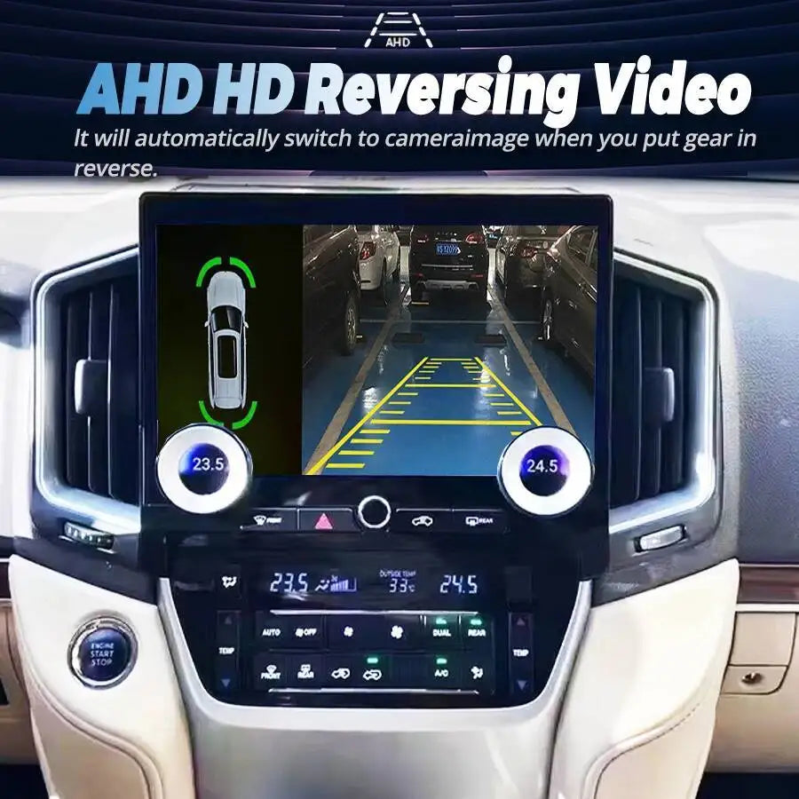 Navigation Stereo Android 13 GPS QLED Car Multimídia Player HU For Toyota Land Cruiser 201