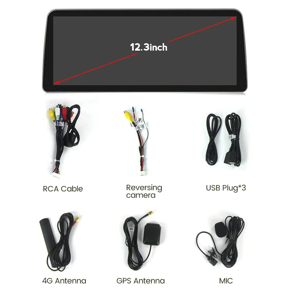 12.3" Android 10 Car Stereo Radio GPS For Acura TSX Navigation 2009-2013 with in Carplay