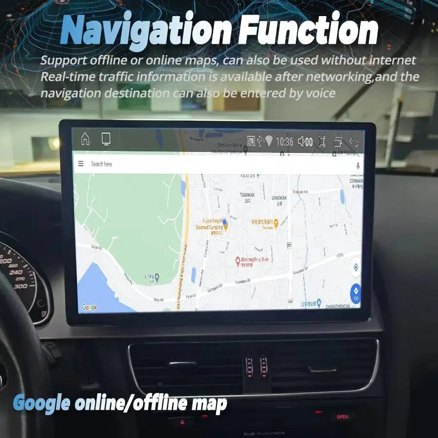 13.3Inch Android 2K Screen For AUDI A4 S4 B8 2013 2014 Stereo GPS Car Radio Multimedia Pla