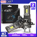H7 LED Headlight Bulb Wireless Canbus 40000LM 100W for Car Headlamp Auto Light H7 Turbo Le