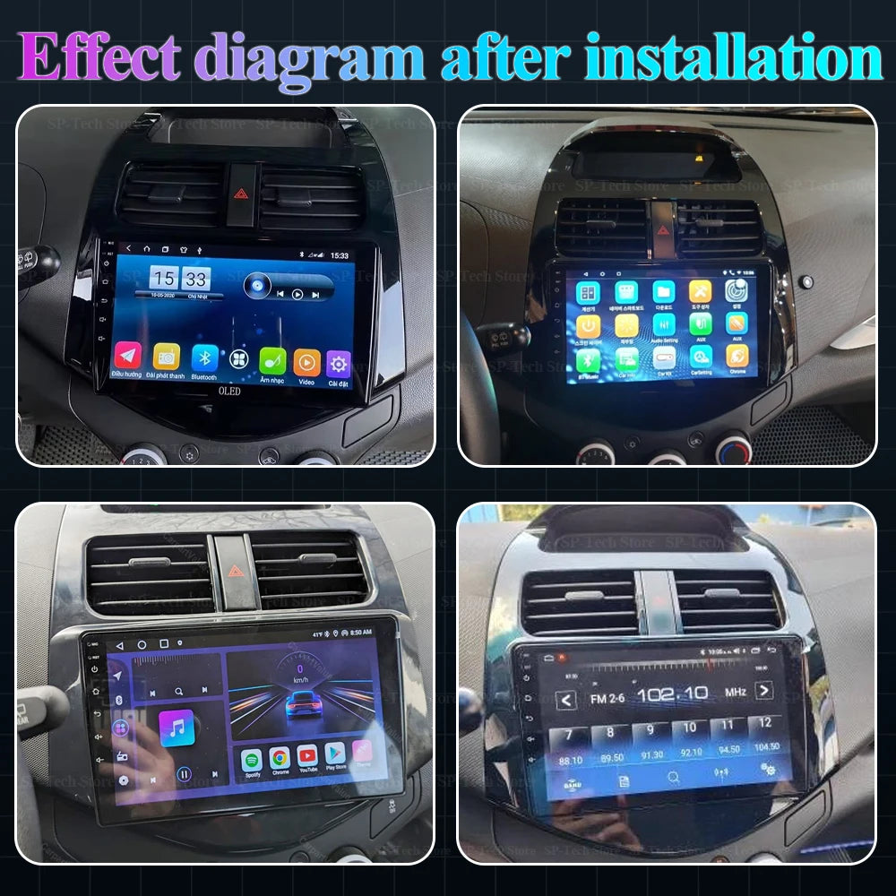 Car Stereo Radio For Chevrolet Spark 2010 2011 2012 2013 2014 Video Player Head Unit Andro | AUTOKITSHOP