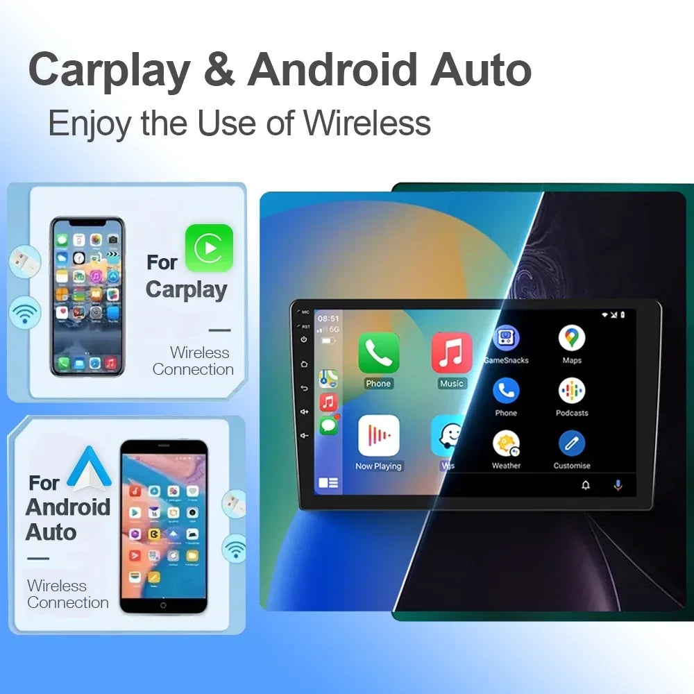 8" Android 13 Car Radio GPS for Nissan X-Trail Qashqai 2014-2020 - Carplay Stereo WiFi DVD Player Navigation