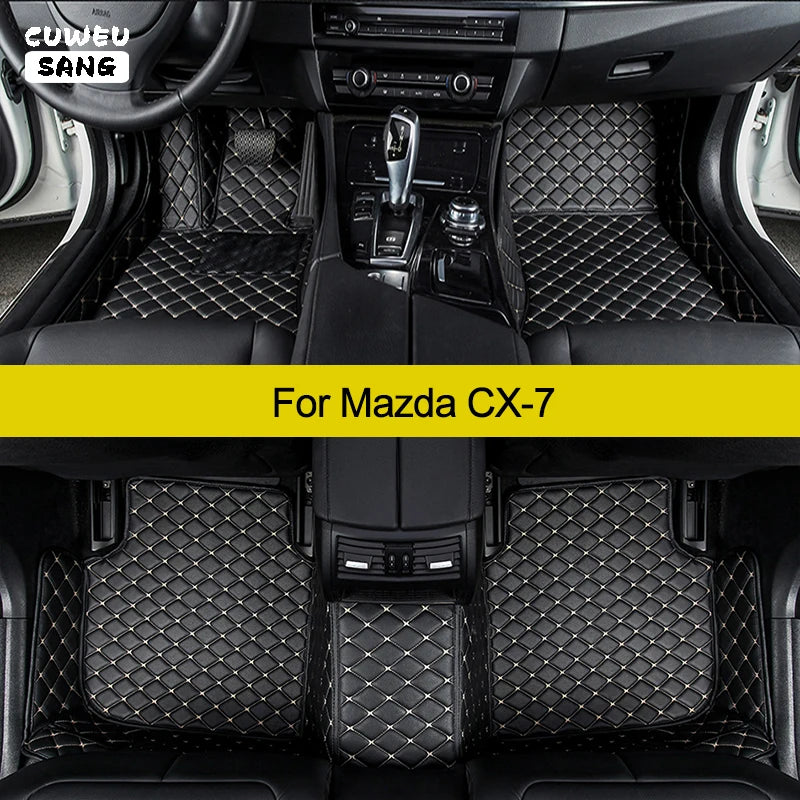 CUWEUSANG Custom Car Floor Mats For Mazda CX7 CX-7 2006-2016 Auto Carpets Foot Coche Acces | AUTOKITSHOP