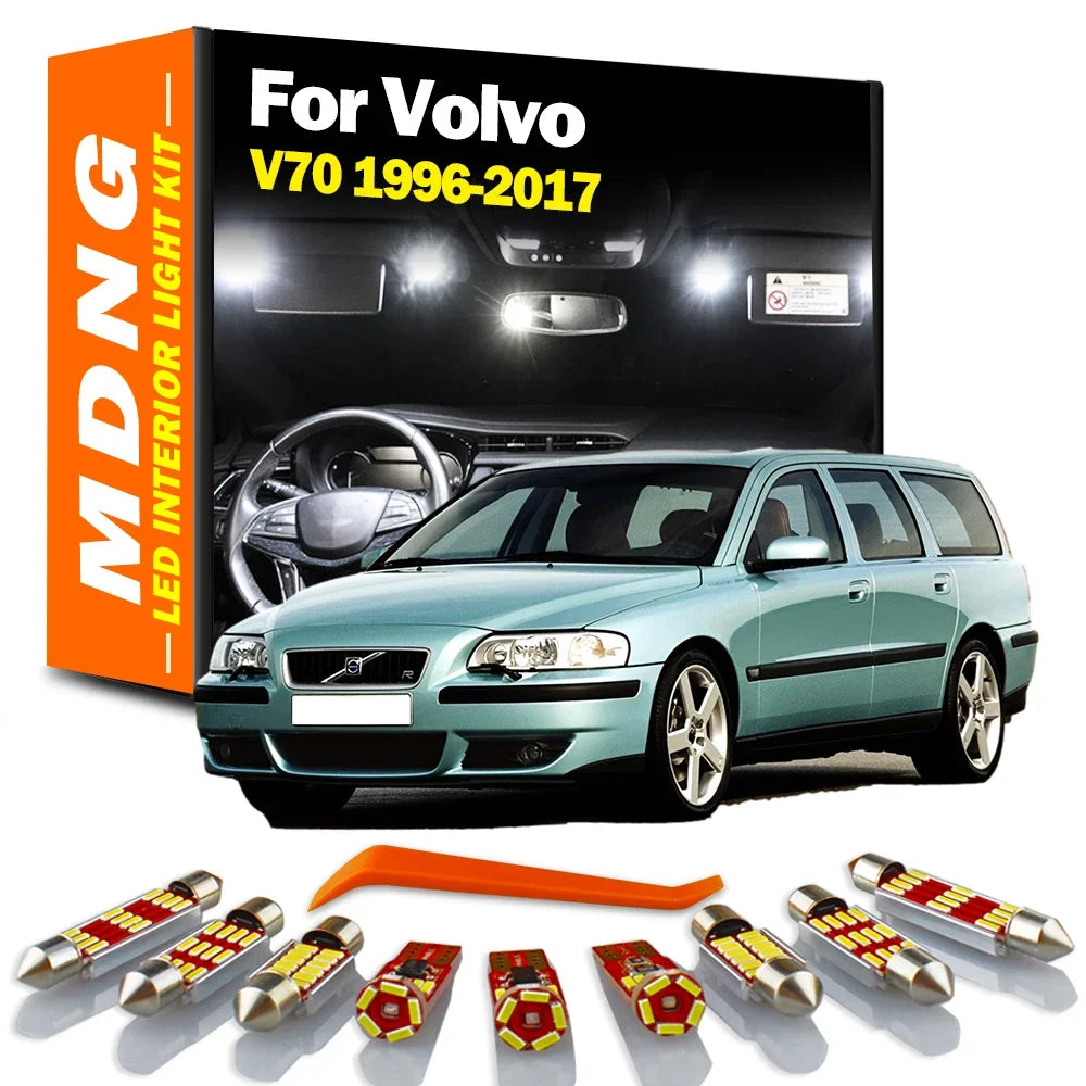 LED Interior Light Kit for Volvo V70 1996-2013 - Canbus Dome Map Door Trunk Bulbs | AUTOKITSHOP