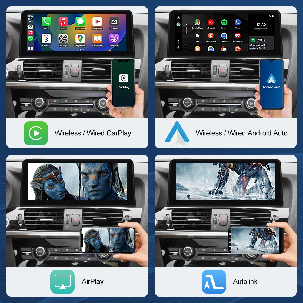 CN 10.25inch Multimedia Display For BMW X3 X4 F25 F26 2011-2016 CIC NBT Touch Screen Wirel | AUTOKITSHOP