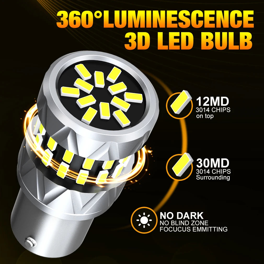 CanBus Lamp 1156 BA15S P21W BAU15S PY21W 7440 W21W P21/5W 1157 BAY15D 7443 LED Bulbs 42smd