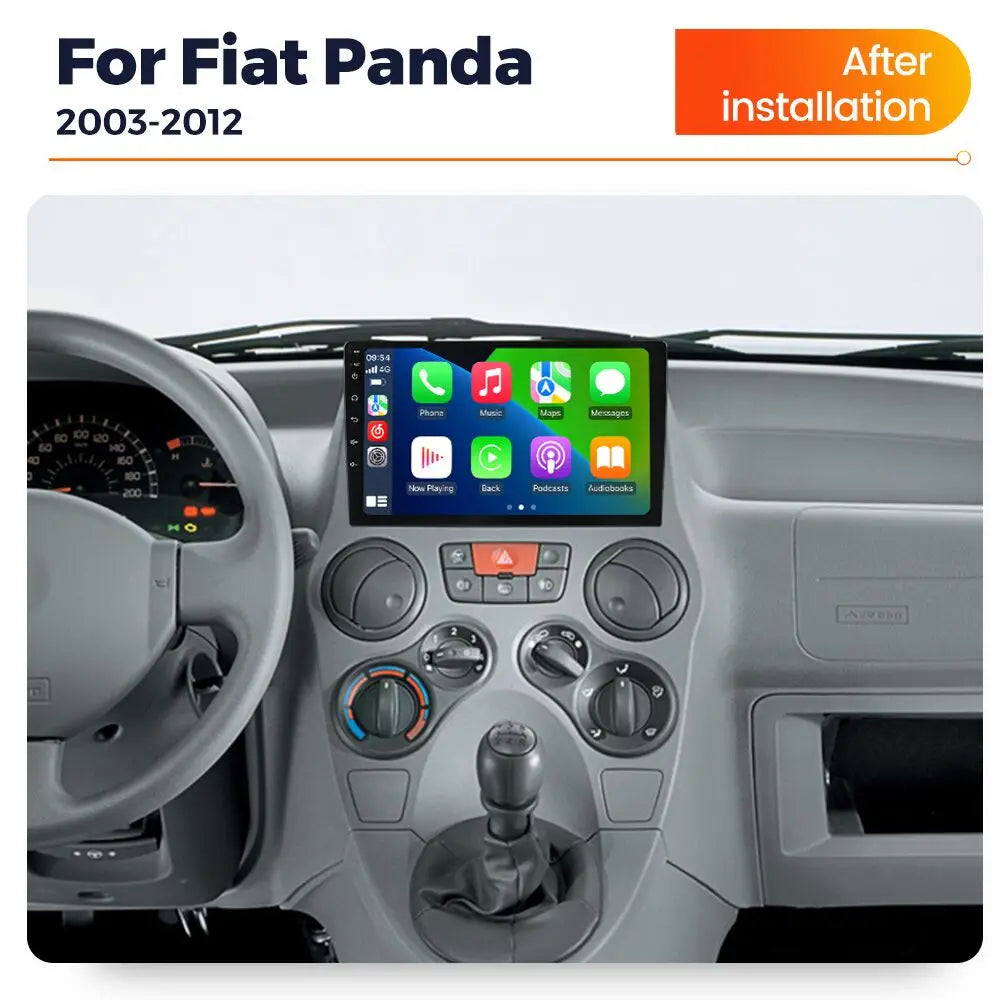 MEKEDE&NAVIFLY Android 14 Intelligent car radio system For Fiat Panda 169 2003 - 2012 Car