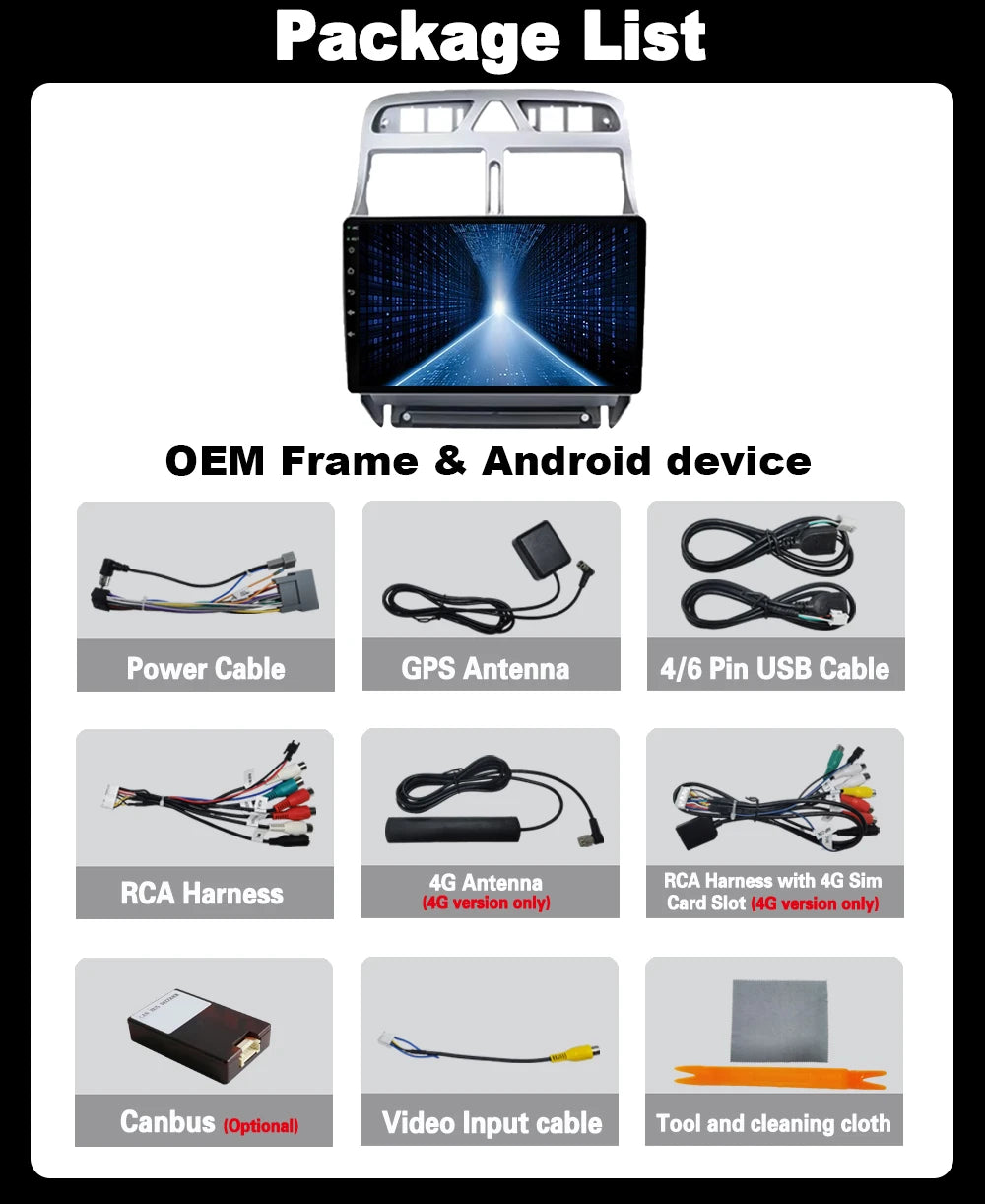 Android 15 For peugeot 307 sw 307CC 307SW 2002 - 2013 GPS WIFI Automotive Multimedia Panta