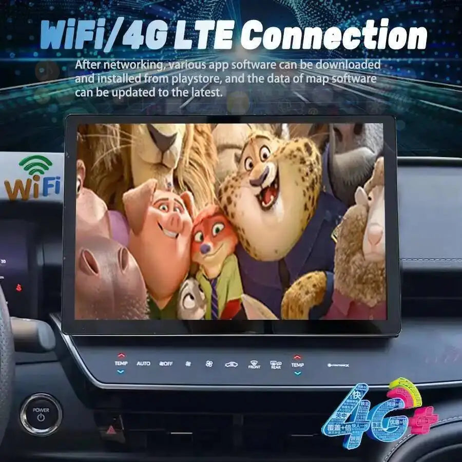13.3inch Car Radio For Toyota Camry 2024 Navigation Bluetooth GPS Multimedia Player Auto B