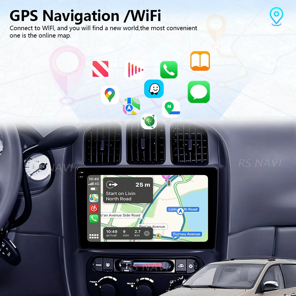 Plug and Play Android 16 Carplay Car Radio For Chrysler Grand Voyager RS 2000-2012 For Dod