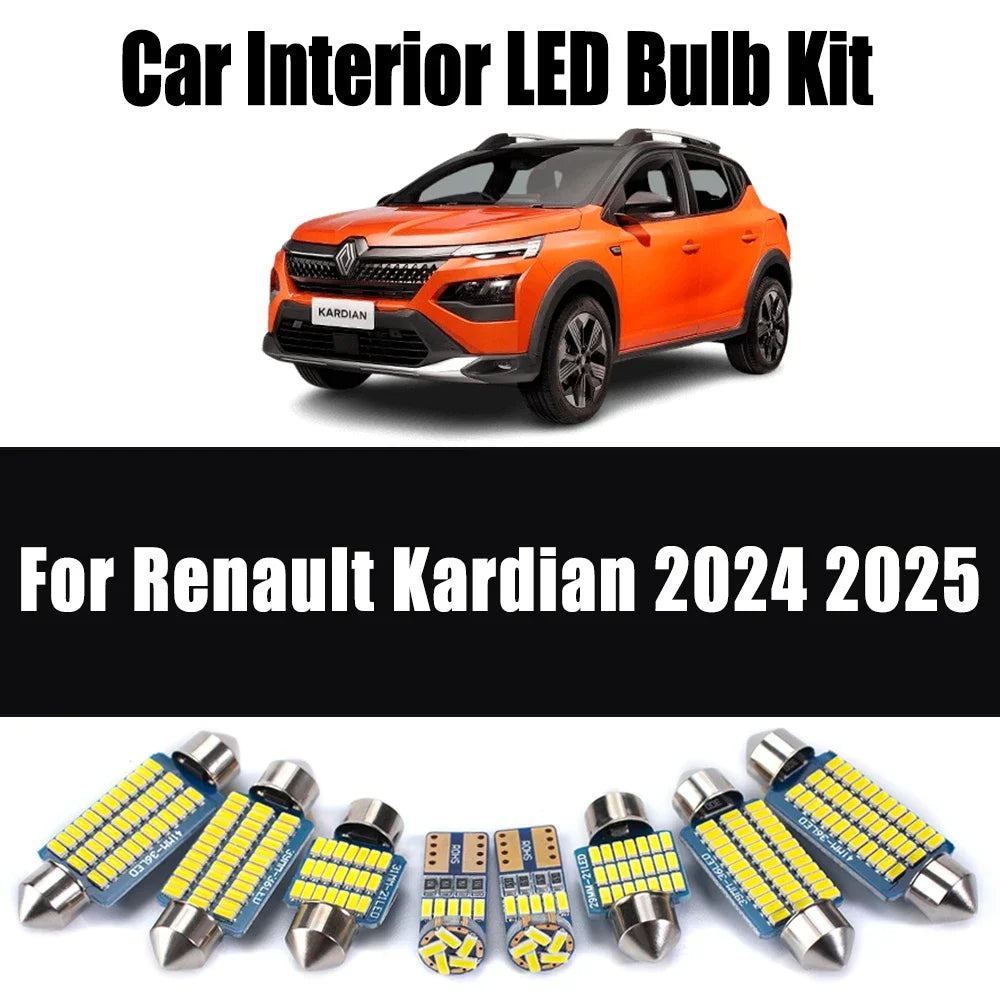 10-Piece LED Interior Light Kit for Renault Kardian - Canbus Error-Free Bulbs | AUTOKITSHOP