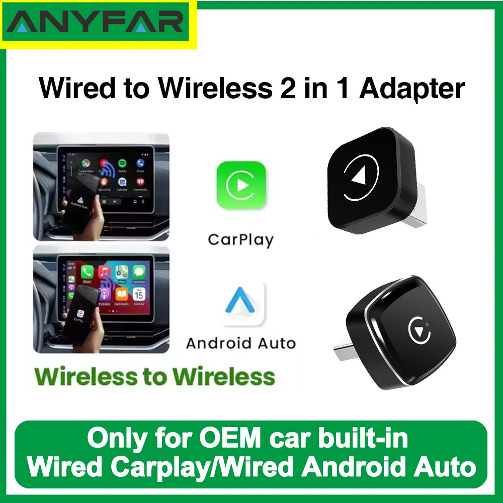 Wireless Carplay Adapter Converts Wired to Wireless carplay Adapter for iPhone, Wireless C