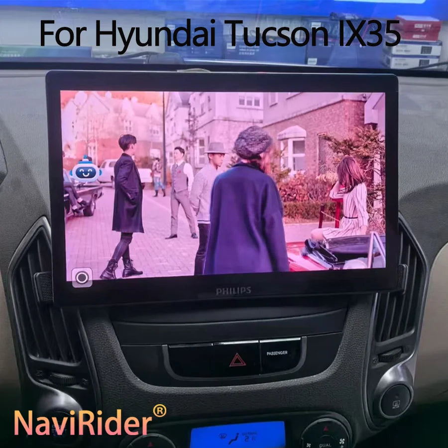 13.3" IPS Android 15 Car Stereo 8G+256GB for Hyundai Tucson IX35 Wireless Carplay 4G WIFI