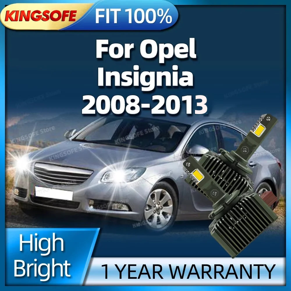LED Car Headlights Bulbs D1S Turbo Lights HID Auto Lamp Plug&Play For Opel Insignia 2008 2