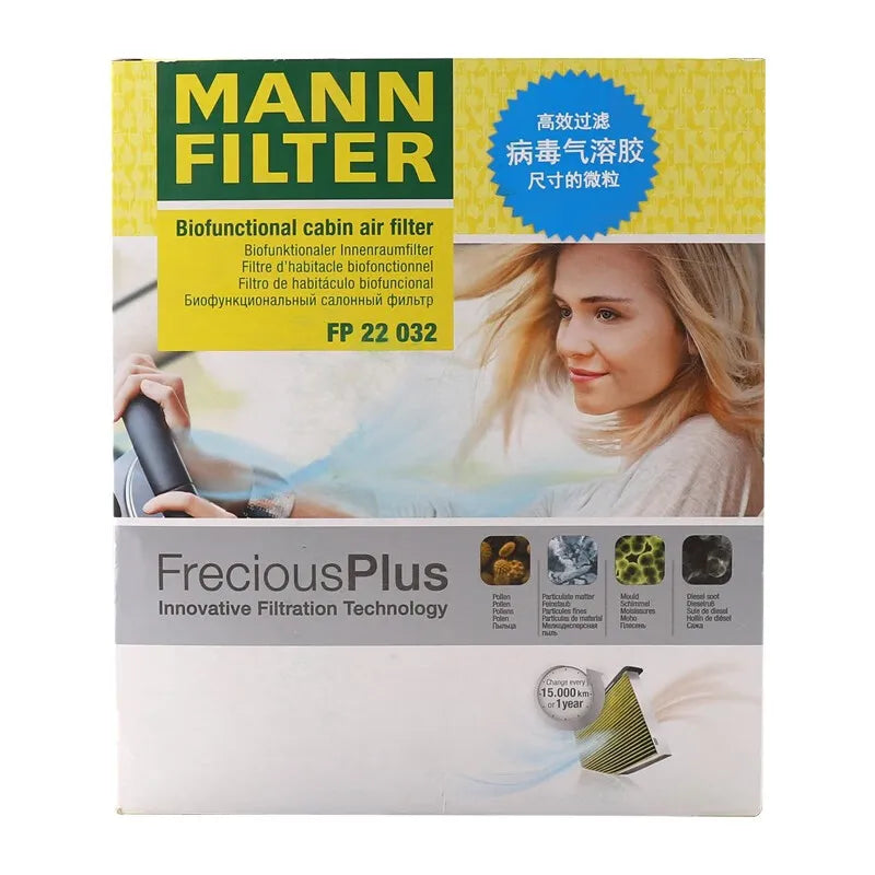 MANN FILTER FP22032 For TOYOTA Alphard Vellfire Fortuner Prius+ LEXUS ES RX UX Cabin Filte