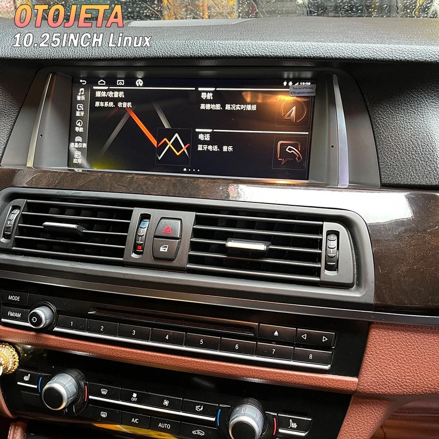 10.25inch Carplay Android Auto Screen For BMW 5 Series F10 F11 F18 2011-2017 Car Video Vi