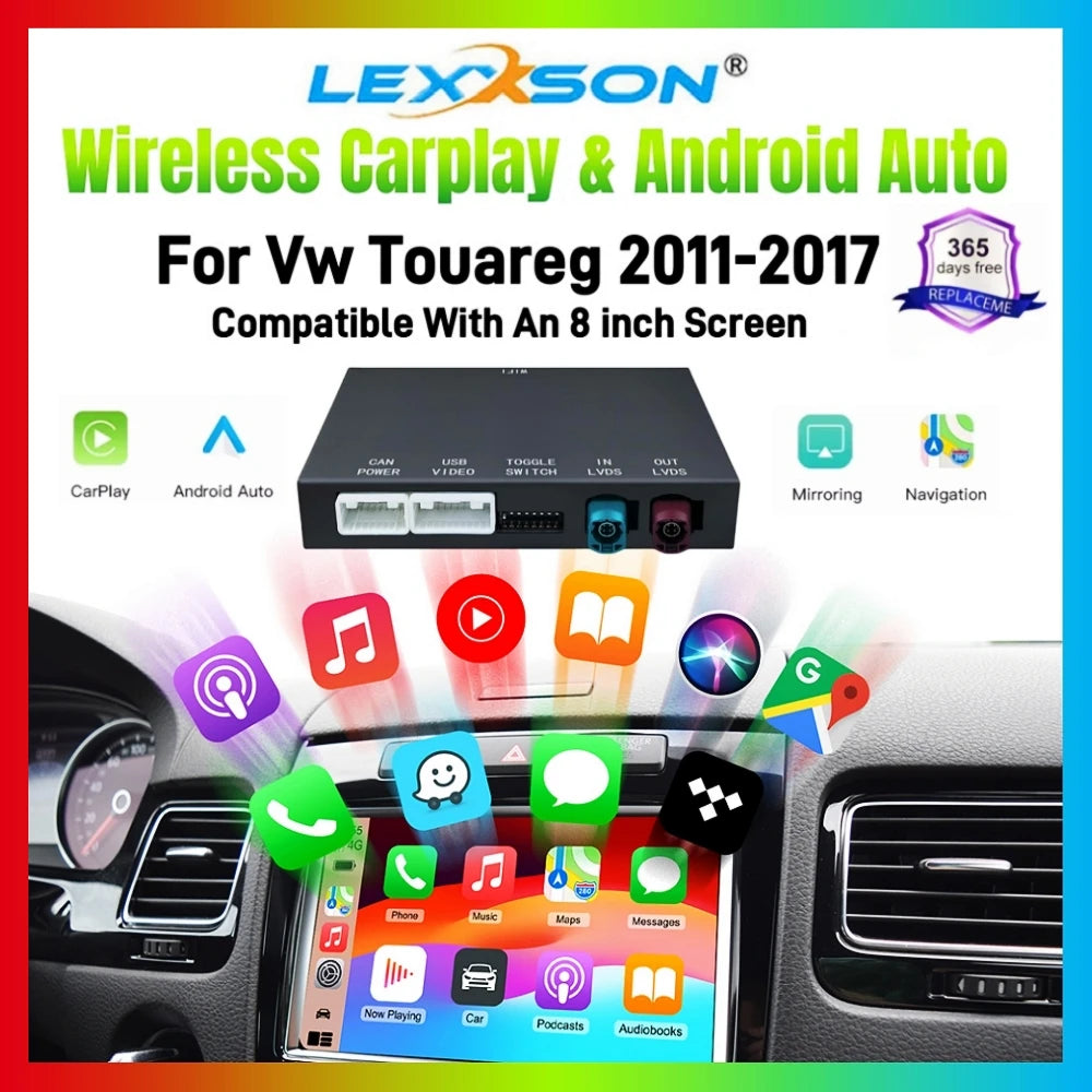 Wireless CarPlay Retrofit Box For Volkswagen Touareg RNS850 2011-2017 8 Inch Android Auto  | AUTOKITSHOP