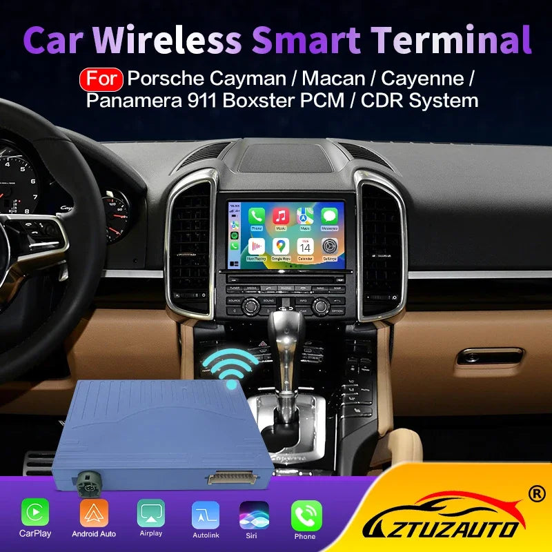 Wireless New Carplay For Porsche 911 Bosxter Cayman Macan Cayenne Panamera PCM/CDR Android