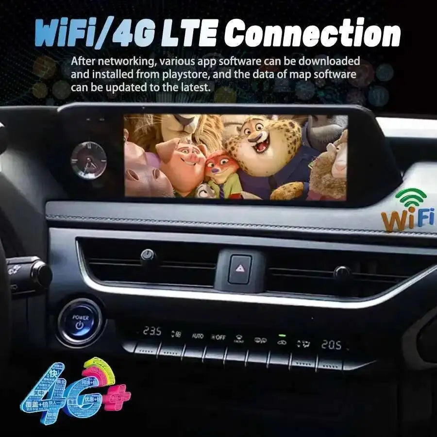 Android 14 Qled Screen Car Radio Stereo For Lexus UX250H UX260h 2019 10.25INCH 256GB All I