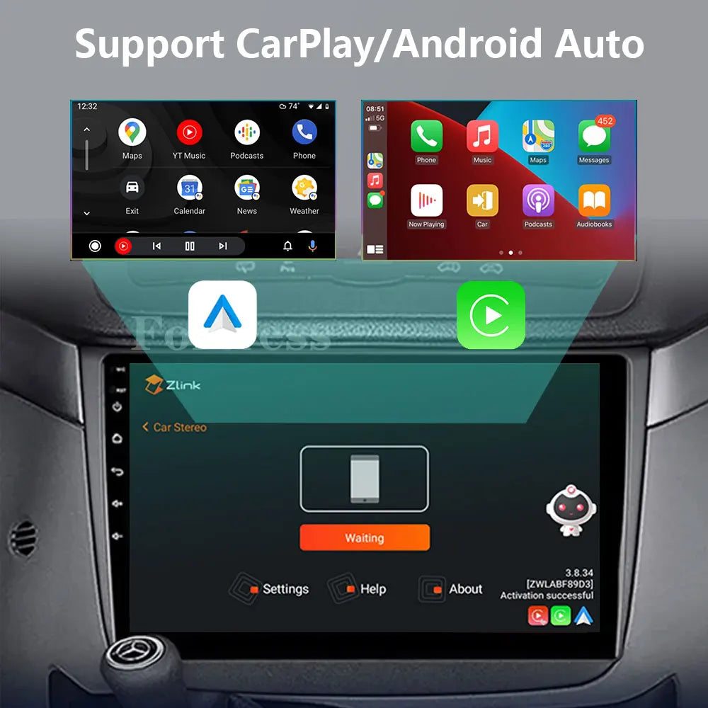 Android 16 Car Radio For Mercedes-Benz Vito 2 W639 Viano 2 2003 - 2015 Multimedia Video Pl