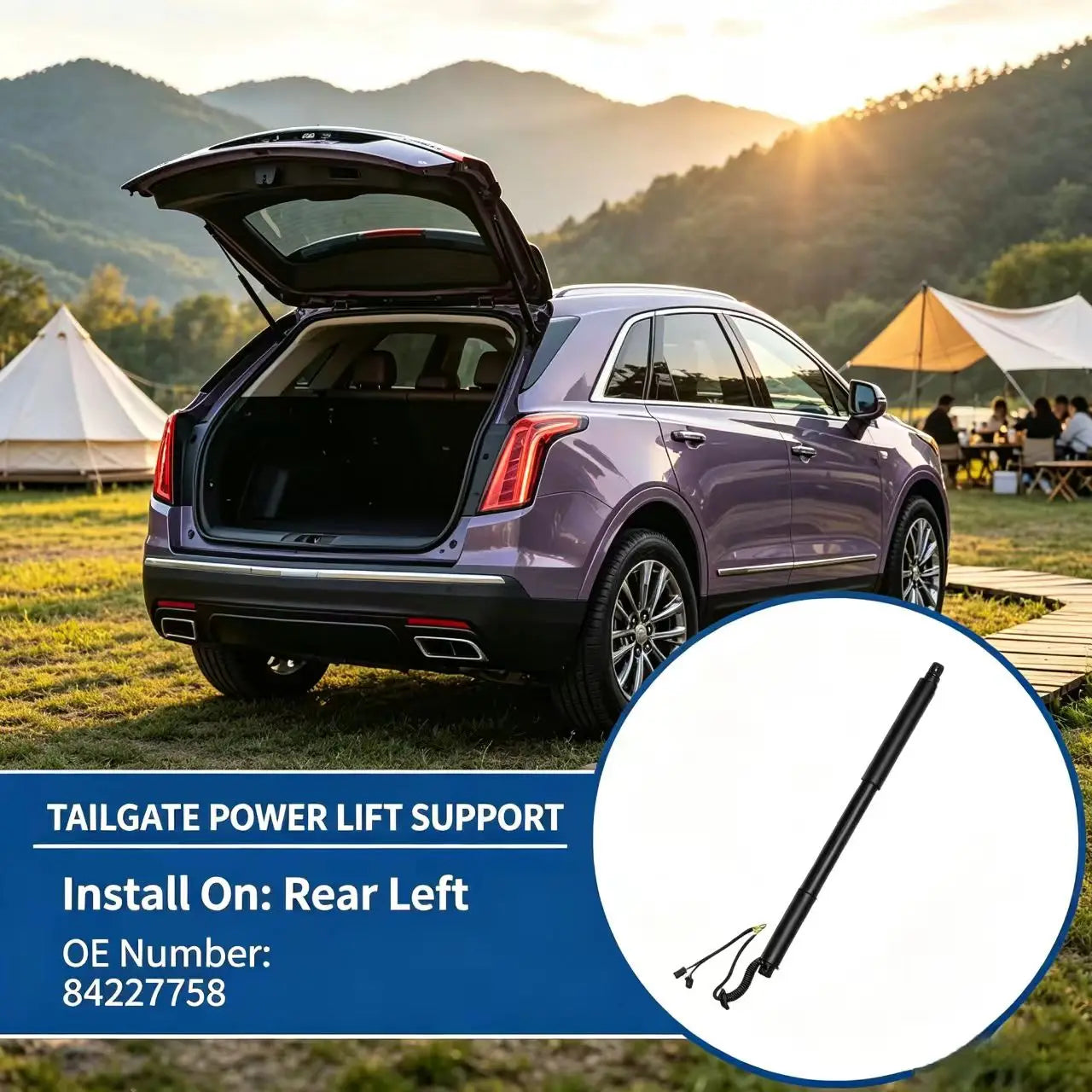 Trunk Shock Absorber For 2016-2018 Cadillac XT5 Tailgate Power Lift Supports Tailgate Gas  | AUTOKITSHOP