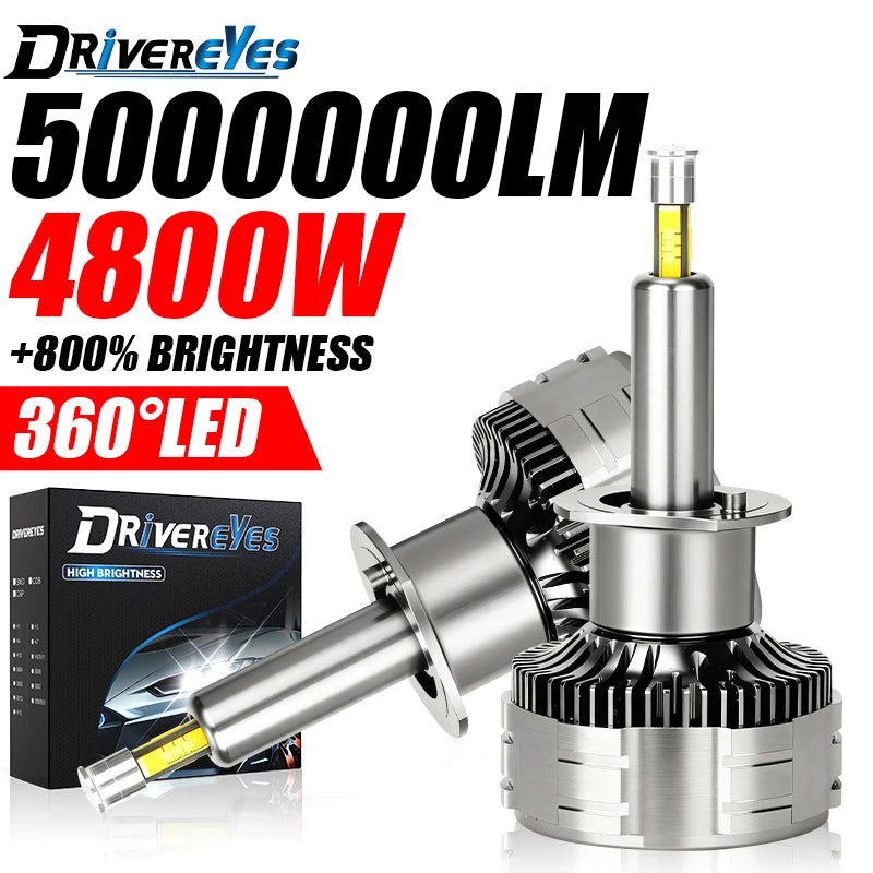 4800W H7 H4 LED Headlight CANBUS H1 H8 H9 H11 9005 HB3 9006 HB4 9012 HIR2 Led Bulbs For Ca