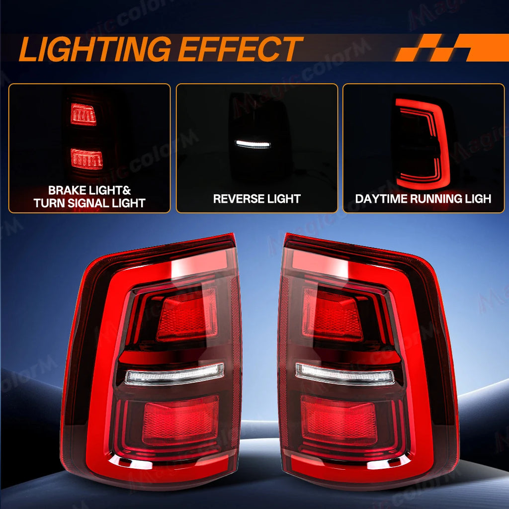 LED Tail Lamps For Dodge Ram 1500 2009-2018 2500 3500 2010-2018 Car Driving Brake Reverse  | AUTOKITSHOP