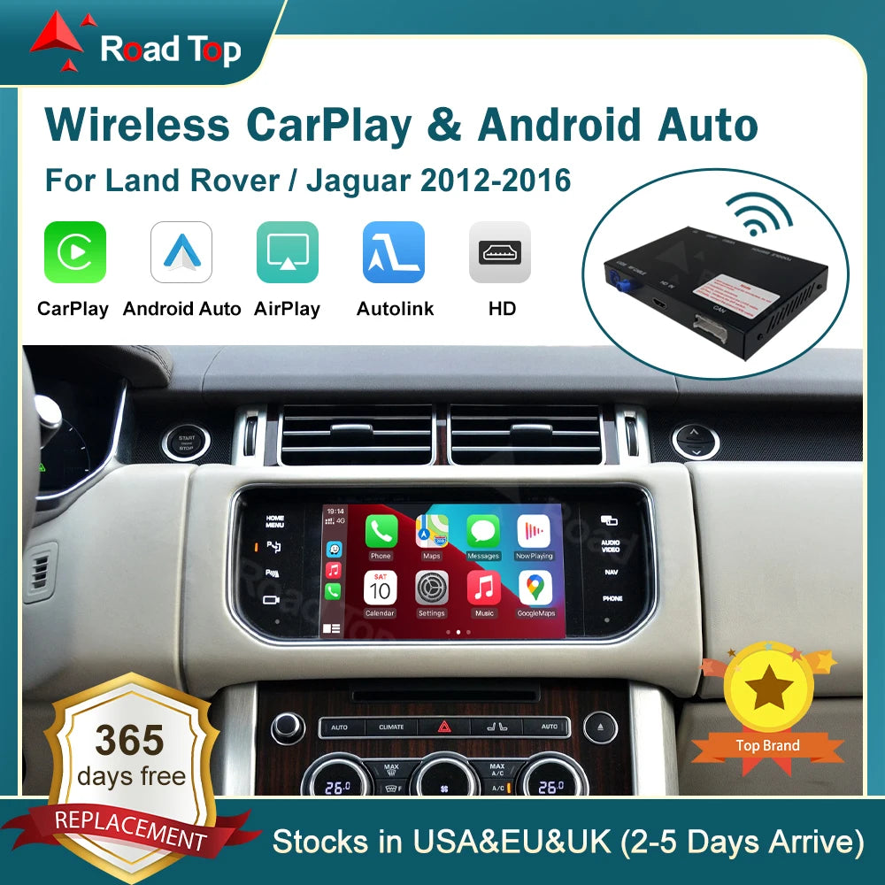 CN RoadTop Wireless Carplay For Land Rover Jaguar Range Rover Evoque Discovery 2012-2016 A
