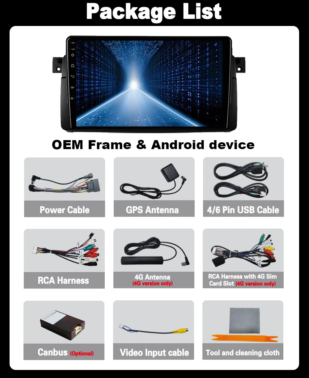 Android15 For BMW E46 M3 1998-2006 9inch GPS 5G WiFi DVD Wireless Carplay Auto Car Radio S
