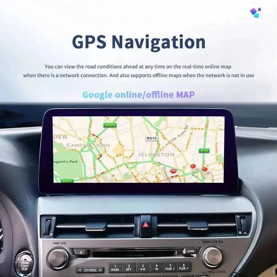 Screen Built-in 360 For LEXUS RX270 RX300 RX350 2009-2015 CarPlay Car Multimedia Video Pla