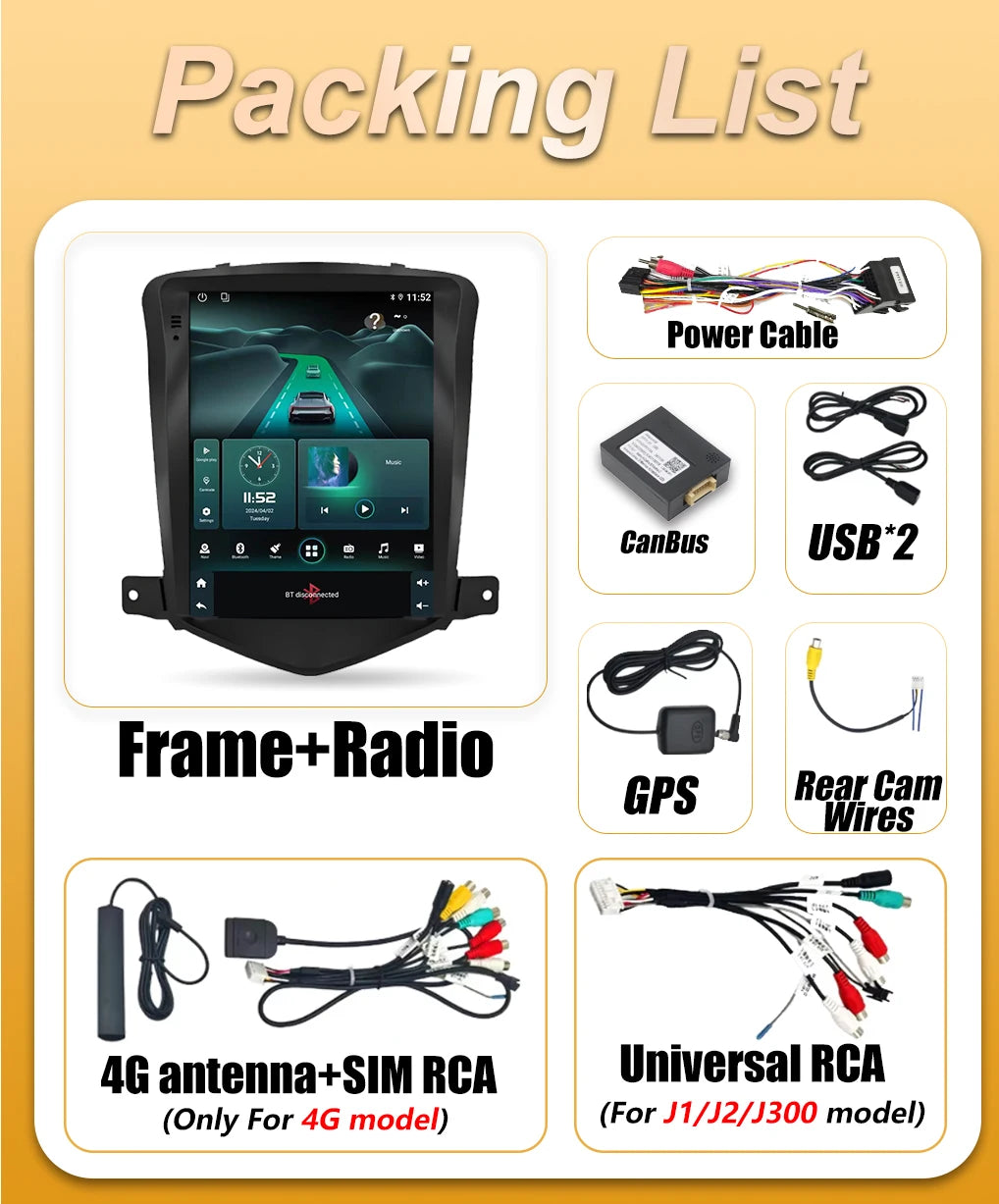 Android 16 Car Radio For Chevrolet Cruze 2008 2009 2010 2011 2012 Navigation Multimedia Pl | AUTOKITSHOP