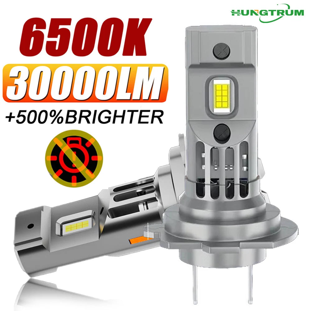 H7 LED CANBUS Light Mini Head Lamp 1:1 Size Wireless H7 Car LED Headlight Bulbs Error Free
