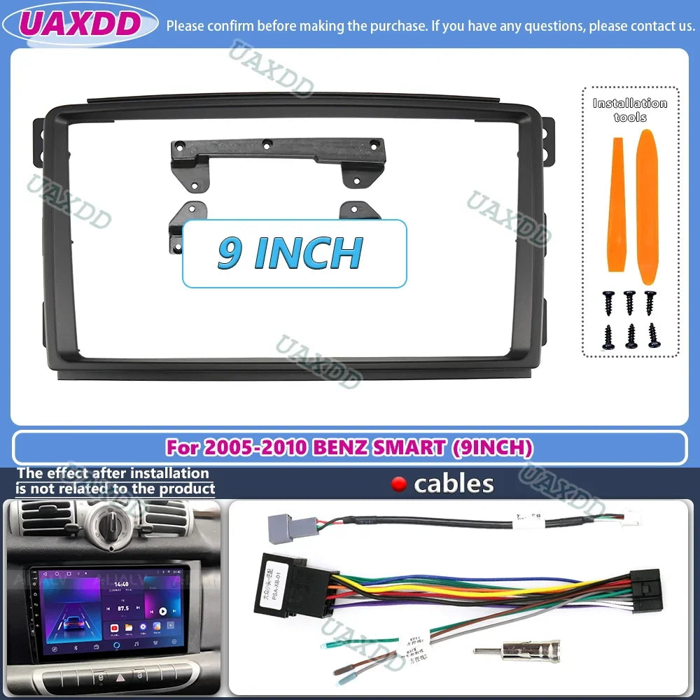 Car dvd mp5 fascias video dashboard audio multimedia frame panel player cable harness canb