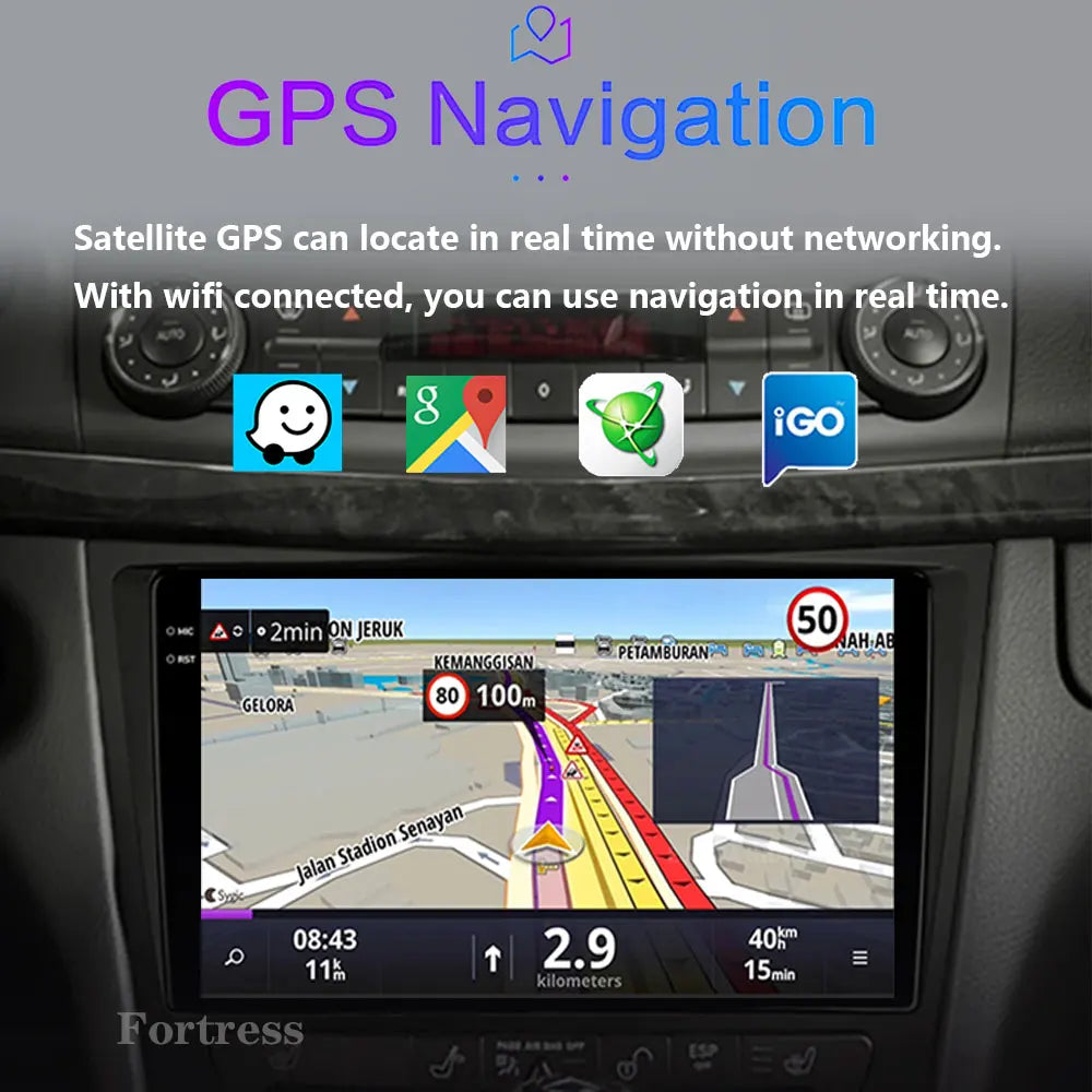 Android 16 Car Radio For Mercedes Benz E-class E Class W211 E200 CLS 2002-2010 Carplay Mul