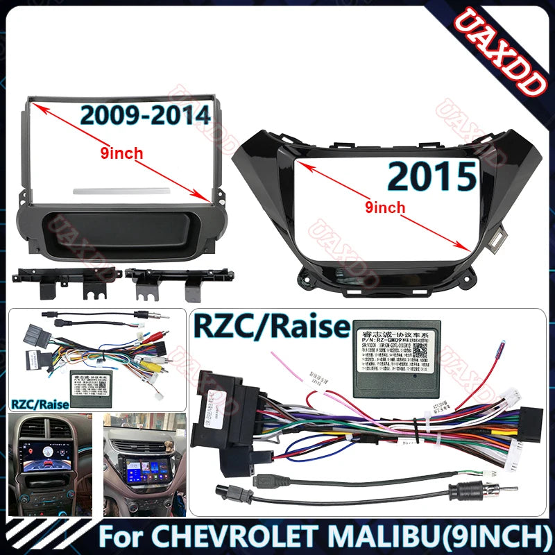 For 2009-2015 Chevrolet Malibu 9INCH Car CD Player Radio Android Stereo Harness Screens Na