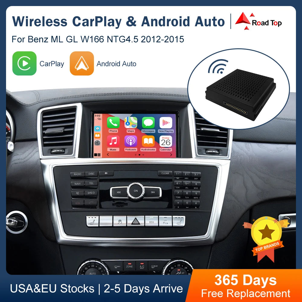 Plug & Play Wireless Carplay Decoder for Mercedes Benz ML GL W166 NTG4.5 System 2012-2015  | AUTOKITSHOP