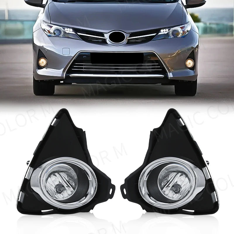 For Toyota Auris 2014 2015 Fog Lights Headlight LED Front Driving Fog Lamp Kit Cover Grill | AUTOKITSHOP