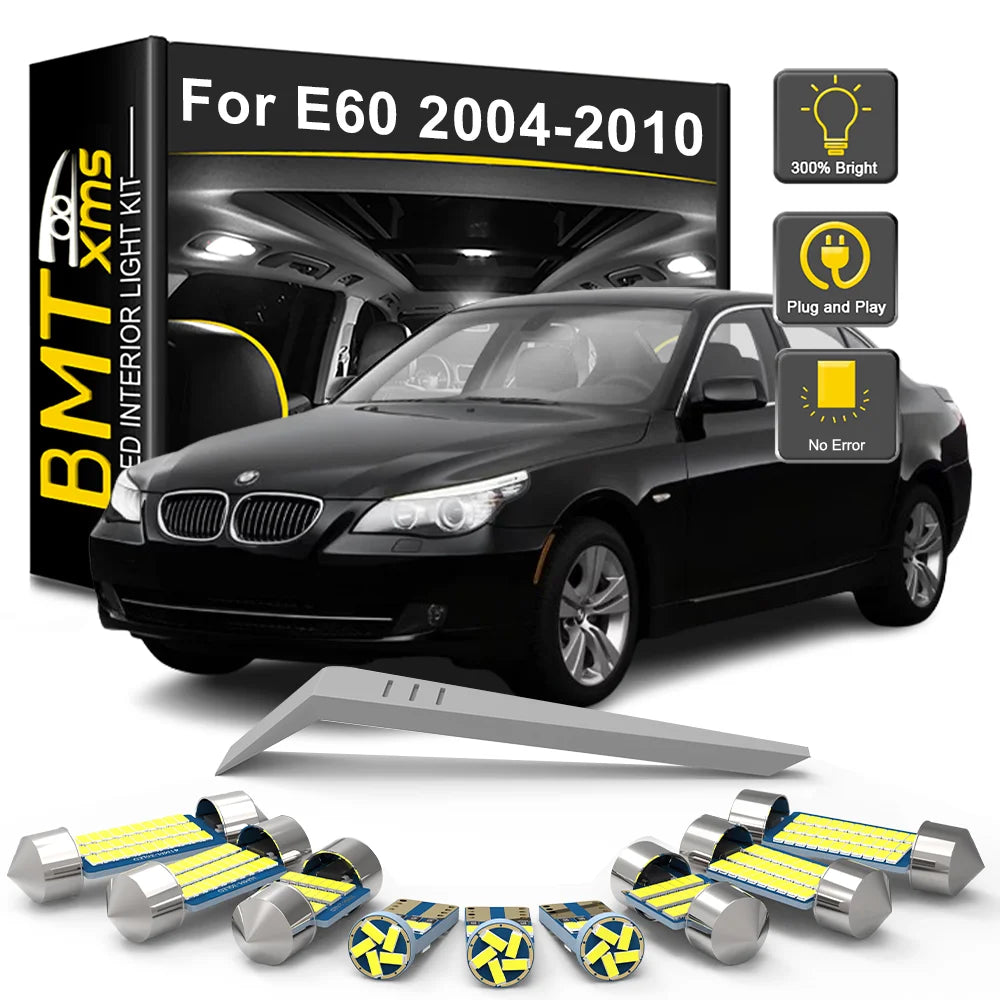 20-Piece LED Interior Light Kit for BMW 5 Series E60 Sedan 525 528 530 - Canbus Error-Free Bulbs | AUTOKITSHOP