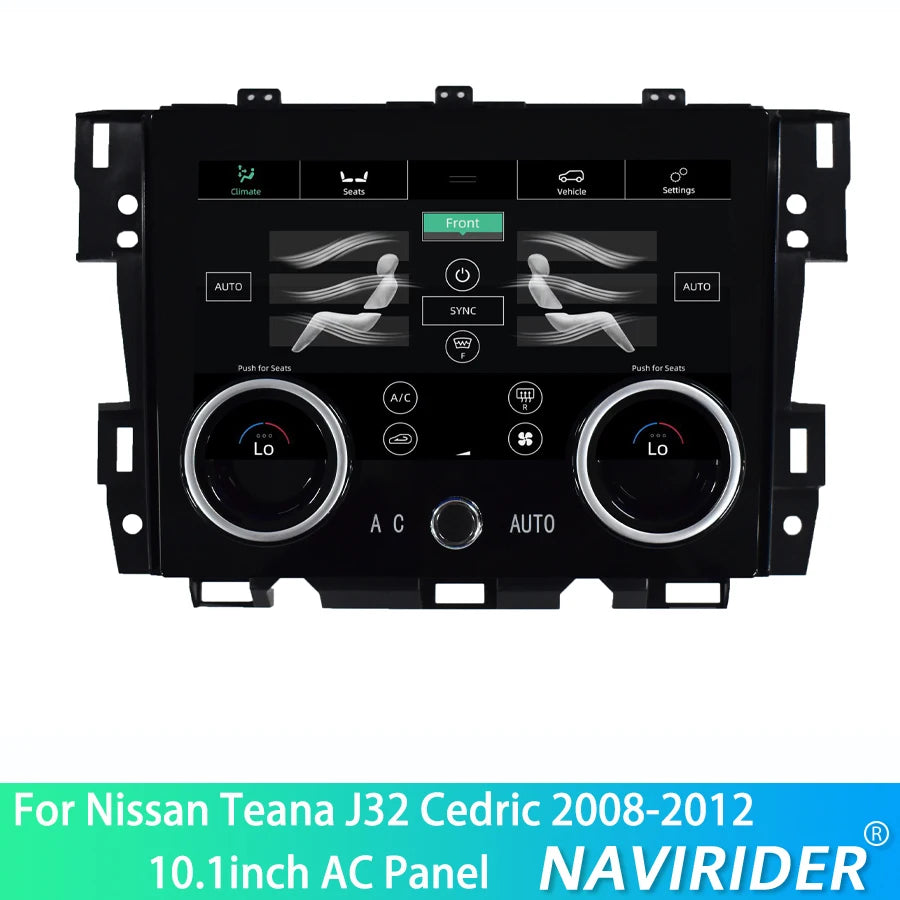 Navi 10.1Inch Air Condition Panel For Nissan Teana J32 Cedric 2008-2012 Carplay AC Control