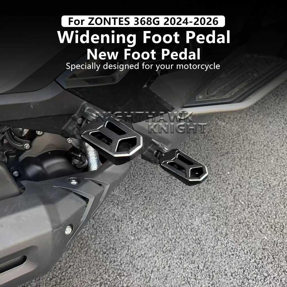 Motorcycle 368G Modified CNC Aluminum Enlarged Foot Pedal Increased ﻿Anti-slip F for 2024-2026 - Automotive LED Light