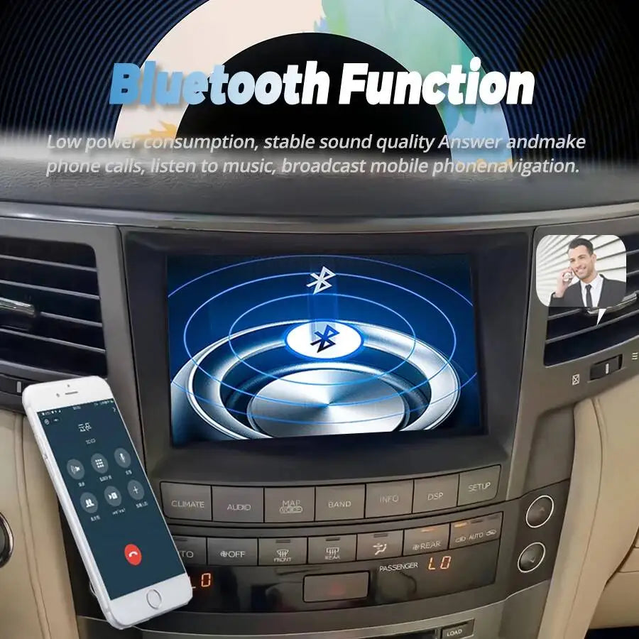 Car Multimedia Carplay Android Auto 4G WiFi GPS 8" For Lexus LX570 2007-2015 Navigation Ra | AUTOKITSHOP