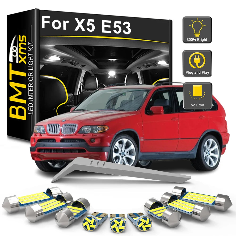 22-Piece LED Interior Light Kit for BMW X5 E53 - Canbus Error-Free Bulbs | AUTOKITSHOP