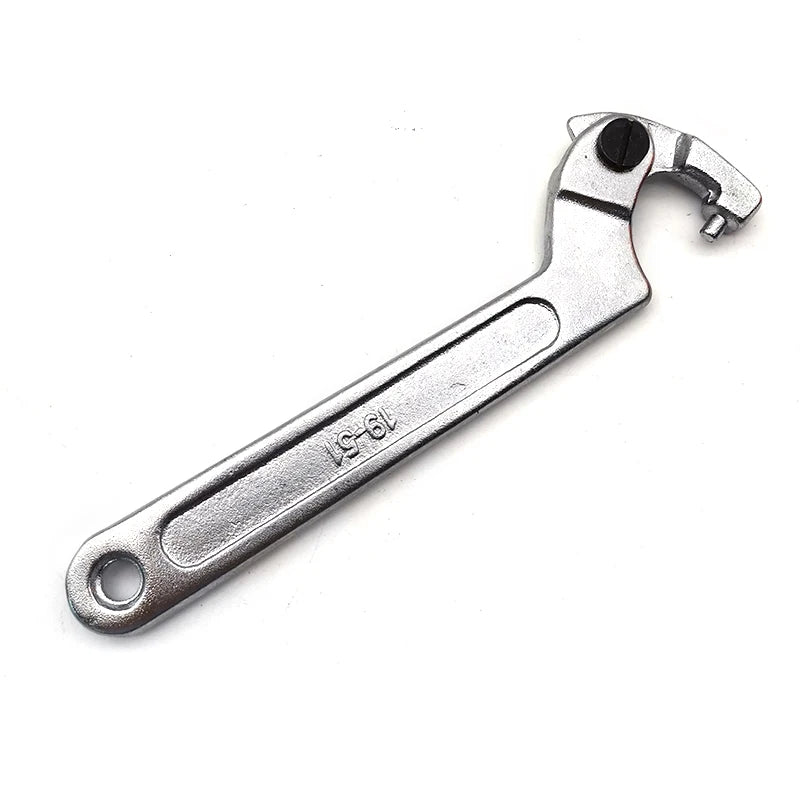 7" Adjustable Hook Wrench C Clamp Spanner Tool 19-51mm Motorcycle Suspension