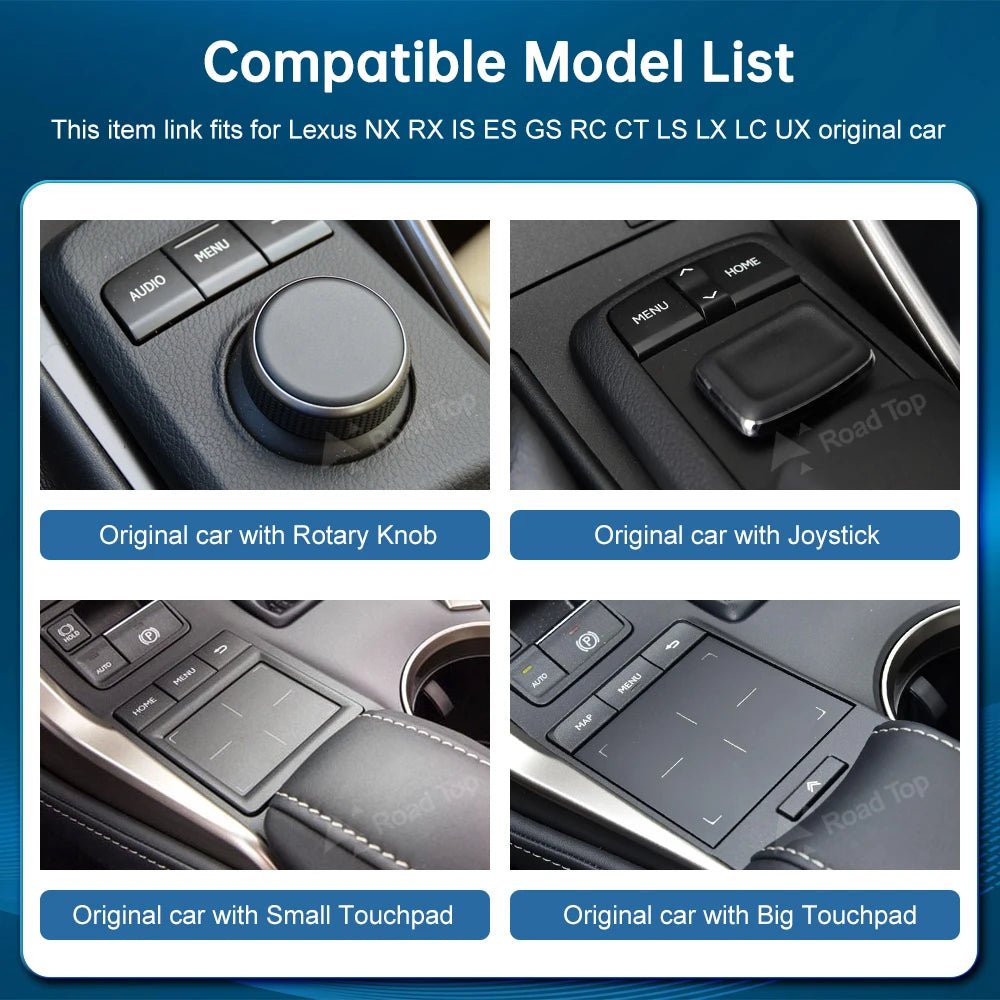 Wireless CarPlay Android Auto for Lexus NX RX IS ES GS RC CT LS LX LC UX 2014-2019 with Mi | AUTOKITSHOP