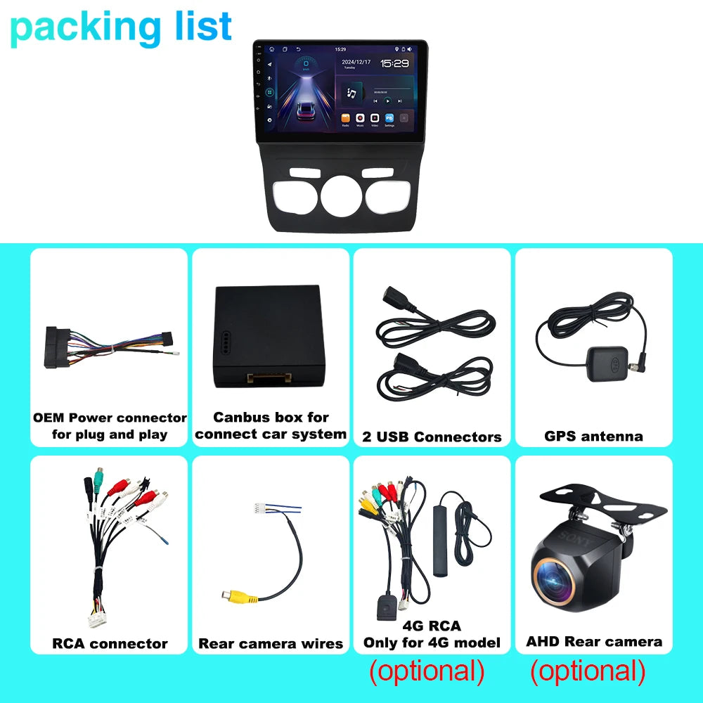 4G For Citroen C4 C4L DS4 2012 - 2017 5G WIFI Car Android Auto Radio Carplay Navigation Mu