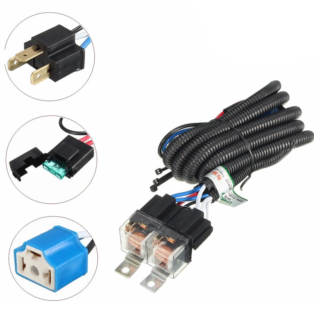 H4 Negative-Switched LED Bypass Harness for Jaguar XF BMW 7 Series Car Accessories