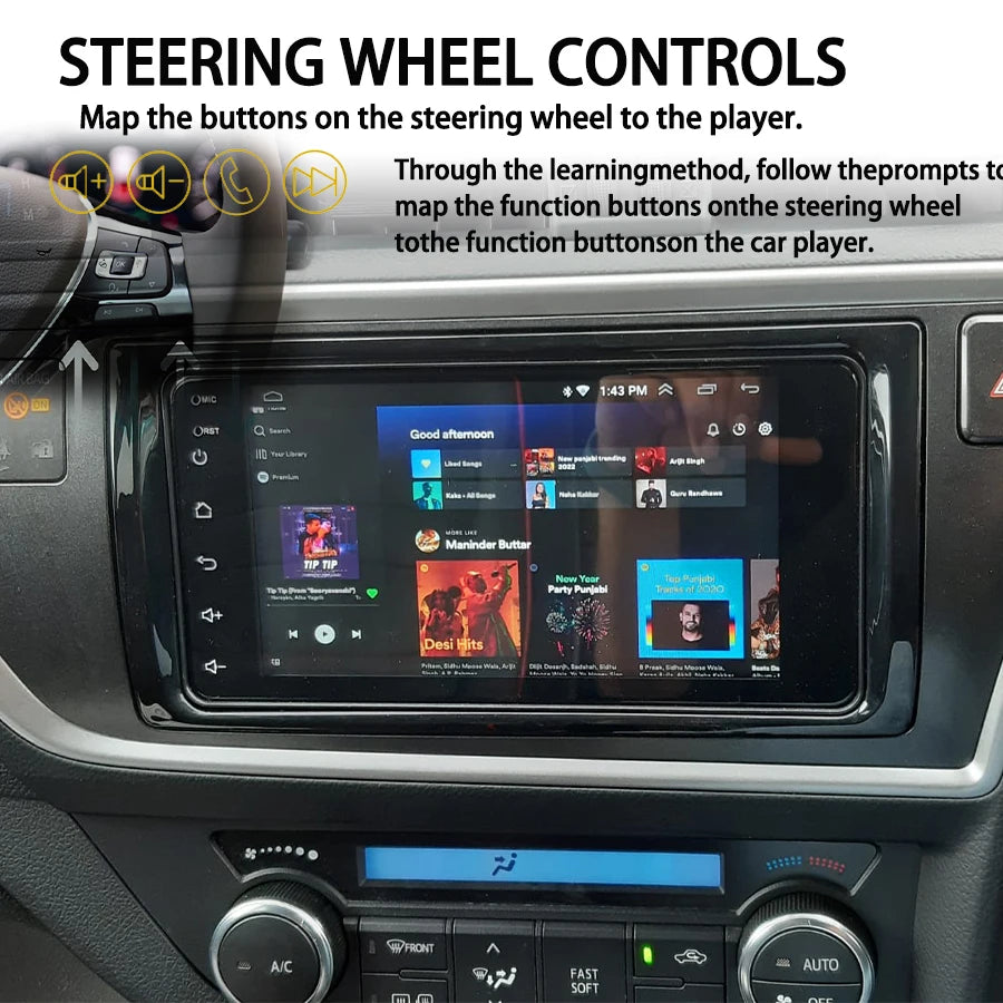 Carplay Android BT Screen Car GPS Navigation For Toyota Auris 2013 2014 2015 Auto Radio Au