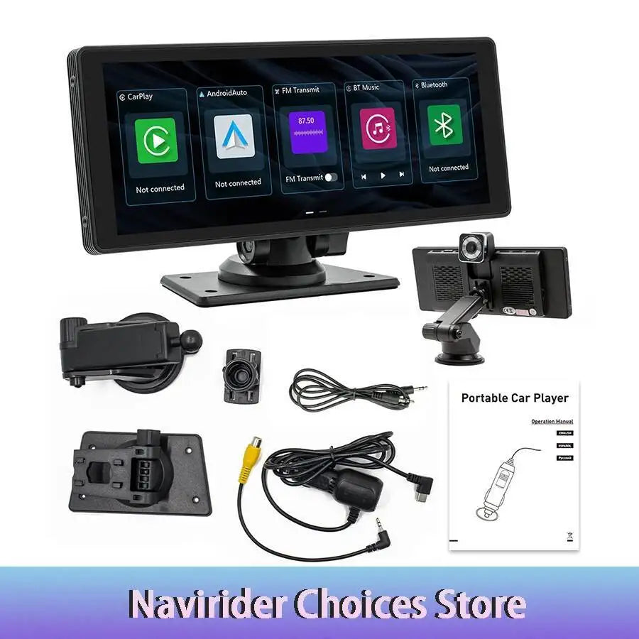 10.26inch Android Auto CarPlay Car Radio WiFi GPS FM HD Dvr Bluetooth Multimedia Touch Scr