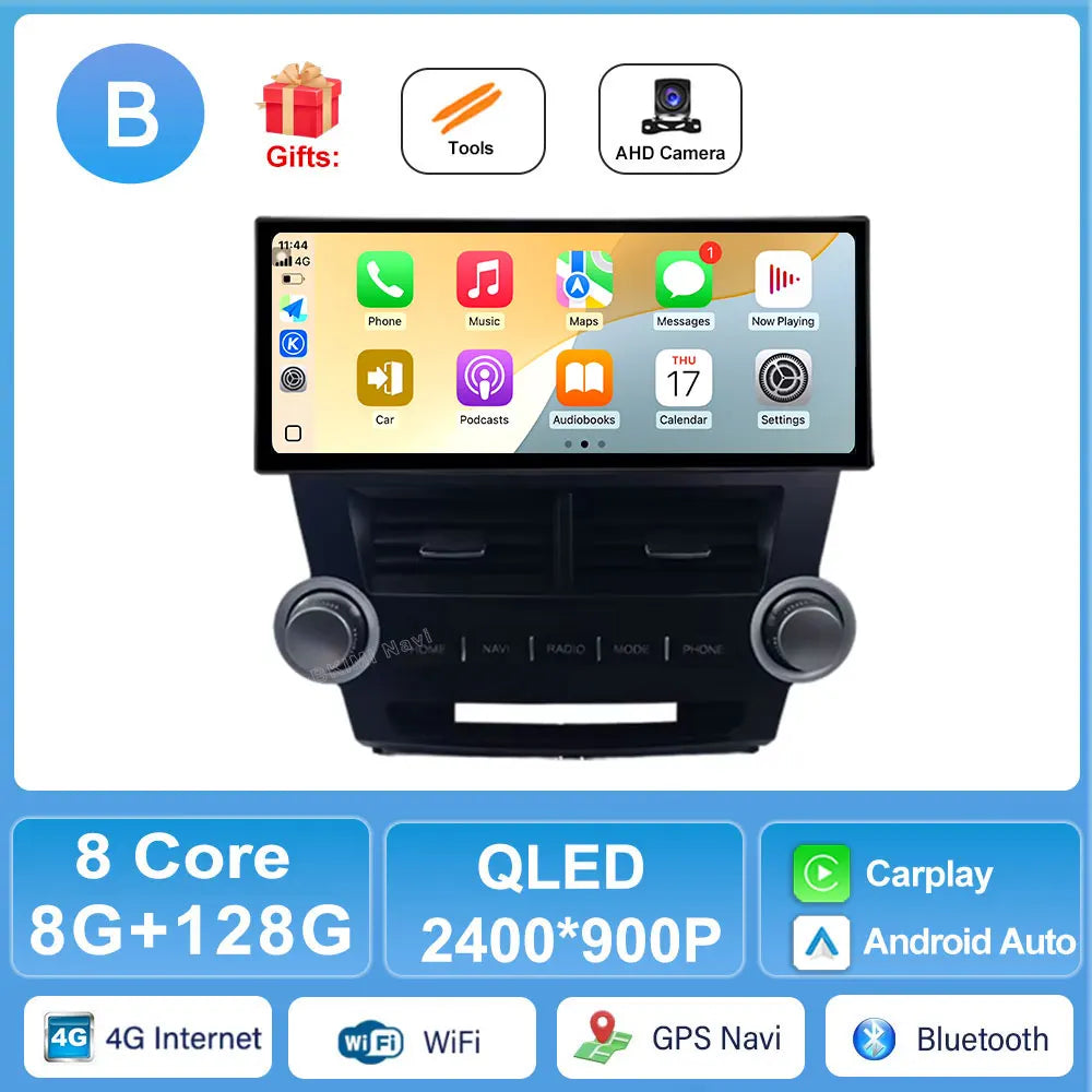 Toyota Highlander 2011-2014 Android Auto CarPlay Stereo with GPS & DSP | AUTOKITSHOP