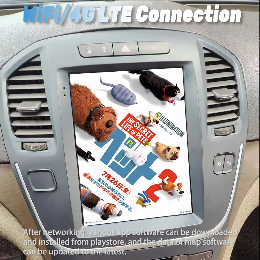Stereo For Opel Insignia Buick Regal 2009-2013Wireless CarPlay Bluetooth 9.7'' Multimedia